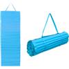 Paluplus Materassino da Spiaggia Arrotolabile, Misura 180x60 cm, Stuoia con Imbottitura Isolante, Lettino con Tracolla per Mare, Campeggio, Escursioni, Picnic, Giardino -8383C (Azzurro)