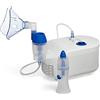 OMRON Aerosol X102 Total con Doccia Nasale per Adulti e Bambini per aerosolterapia. Nebulizzatore a Compressore per un Trattamento Veloce delle Vie Respiratorie. Con Accessori di Alta Qualità.