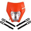 JFG RACING Mascherina Faro Moto,Faro Giorno Running per EXC EXCF XC XCF XCW-Arancione