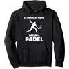 Padel Ragazza Co. Padel Frase Divertente Ragazza Felpa con Cappuccio