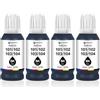 MEGOFFICE 104 Inchiostro compatibile per Epson 104 103 102 Bottiglia d'inchiostro Multipack per ET-2710 ET-2711 ET-2712 ET-2714 ET-2715 ET-2720 ET-2721 ET-2726 ET-4700 stampante (4 nero)