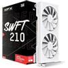 XFX Speedster SWFT210 - Scheda grafica Radeon RX 7600, con 8 GB GDDR6 HDMI 3xDP, AMD RDNA 3 RX-76PSWFTWY, colore: Bianco