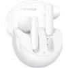 OPPO Enco Air3 Auricolari True Wireless, 25h di Autonomia, Driver da 13.4mm, Bluetooth 5.3, Raggio 10m, Controlli Touch, Cancellazione del rumore IA, Android e iOS, IP54, [Versione Italiana], Bianco