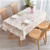 YWBXSHKD Tovaglia Antimacchia Rettangolare in PVC 120x180cm, Tovaglia Rettangolare Plastificata, Tovaglia Cerata Quadrata, per Tavolo da Pranzo, Cucina, Pranzo All'Aperto