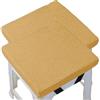 uyeoco Set di 4/2 Cuscino per sedia Ufficio con fibbia antiscivolo, quadrato 25/28/40/35/30/45/50cm, per sedie da Cucina，pranzo, sgabelli giardino，interni，casa，Soggiorno(L7,2PCS_45X45X8CM)