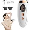 Ysislybin Epilatore Luce Pulsata, Epilatori Epilazione Laser Uomo Definitiva Intima Corpo Sopracciglia Viso Rimozione Peli Intimo 5 Livello Energia 2 Modalità Elettrici Donna Luce Pulsata Home