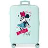 Disney Minnie Teen Valigia media blu 46 x 65 x 23 cm Rigida ABS chiusura a combinazione laterale 56 L 3,1 kg 4 ruote doppie