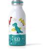 MONBENTO - Borraccia Termica Bambini MB Cooly blu Dino - Bottiglia Acqua Bambini Ideale per Scuola, Picnic, Escursioni - Bottiglia Termica Bambini Dinosauri 350 ml Bevande Calde/Fredde - Senza BPA