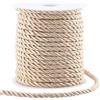 GORGECRAFT 20m*5mm Corda Intrecciata In Poliestere Corda di Seta Spago Decorativo Intrecciato Filo Corda D'Onore Nastro per Decorazioni per La Casa Fermatenda per Laurea Cucito Artigianato PeachPuff