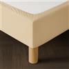 Dahlica Vestiletto Matrimoniale 180x200 Beige - Tessuto Morbido ed Elastico - Finitura Impeccabile - Facile da Installare