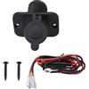 MangWany Presa accendisigari per auto presa 12V/24V per auto barca moto ATV marino camper