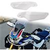 Midimttop Paramani Moto,Paramani Spazzole Protezioni Protezioni Protezione Parabrezza Manubrio Deflettori for CRF1100L Africa Twin Adventure Sports XADV 750 X-ADV750 2021-2024 (Bianco)