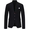 Generic Suite Pigiama Uomo Uomo Casual Suit Giacche 1 Pulsante Leggero Sport Cappotti Abiti Formali per gli Uomini, Nero , L