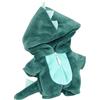 niannyyhouse Tutina in peluche da 10 cm, a forma di dinosauro, squalo, tutina morbida, accessori per vestire (verde)