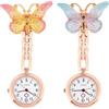 UKCOCO 2 orologi da con clip, orologio da, mini medico, da taschino, con spilla personalizzata, per sorelle, regali