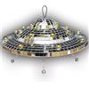DGLIANYA Palla da discoteca con corda elastica UFO Spaceship Mirror Decorazioni riflettenti UFO Space Art Crafts Creative Disco Mirror Ball(9 * 5 pollici)