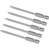 Kozelo 5pz Cacciavite Punta Cacciavite - [3 Pollici x H1/4 x 3mm x PH0] Esagonale Supporto magnetici Croce Serie Testa per Uso Pneumatico o Elettronico Utensile, S2 Acciaio