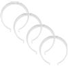 Vent Systems 4 pezzi Ø 100 mm supporto da parete in plastica per condotti di ventilazione rotondi - fori preforati - supporto per condotto di ventilazione rotondo - riscaldamento, raffreddamento, aria