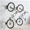 Wyxron Rastrelliera Biciclette, Wyxron Portabici Da Muro Girevole Supporto Bici Verticale Carico 32kg con Design Fisso/Imbottitura, per Garage Bicicletta Leggera/MTB/Bici Da Strada/Bambini