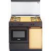 De Longhi Cucina a Gas 4 Fuochi Forno a Gas Larghezza x Profondità 86x50 cm con Coperchio colore Coppertone - SGK 854 N Linea Smart