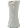DRW Vaso da Tavolo in Ceramica Tono Crema 10 x 9 x 20 cm, Medidas: 10x9x20cm