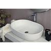 Yellowshop - Lavabo Da Appoggio Cm 60 x 42 Bacinella Lavandino Lavello In Ceramica Bianco Sanitari Bagno Design Moderno Modello Opera