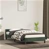 Coavain Letto imbottito per camera da letto, letto moderno, per adulti e ragazzi, con testiera, verde scuro, 100 x 200 cm, letto singolo