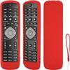 CTRLBETTER Custodia Telecomando in Silicone Compatibile Con Philips UHD LED TV RM-L1225 Telecomando Copertura Protettiva Antiurto Con un Cordino(Rosso)