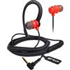 HYS Cuffia Auricolare per Microfono Altoparlante Jack 3.5mm, Compatibile per Motorola Yaesu Radio, Orecchio Sinistro o Destro (REDC-1)