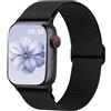 Msksjer Compatibile con Apple Watch Ultra/Ultra 2 Cinturino 49mm 44mm 45mm 46mm 42mm(Series 3 2 1) Donne Uomini, Nylon Solo Loop Tessuto Elastico Bracciale Sportivi per iWatch Serie 10 9 8 7 6 SE 5 4