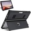 SSS·GRGB Custodia protettiva robusta per Microsoft Surface Pro 7+/7/6/5/4/LTE da 12,3 pollici, con porta pennino e cinturino da polso, compatibile con tastiera di tipo cover, colore nero