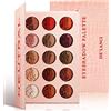 cypedo Palette di ombretti neutri nudi oro rosa smokey rosso marrone opaco lucido lucido metallizzato 15 colori palette ombretti con DE'LANCI professionale caldo tono bronzo naturale