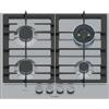 Bosch PCH6A5I90 Piano Cottura Gas 4 Fornelli 58 cm Acciaio inox
