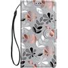Choeeu ChoosEU Cover per Samsung Galaxy J530 / J5 2017 Custodia in Pelle Portafoglio Silicone Flip Case Elegante Disegni Antiurto Protettiva per Ragazze Donne Cover a Libro Magnetica con Stand - Foglia