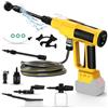ConBlom Idropulitrice a batteria compatibile con la batteria Dewalt 20V, idropulitrice portatile da 700 PSI con ugello 6 in 1 e cannone a schiuma Ideale per Auto e Giardino (senza batteria)