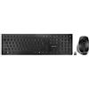 CHERRY DW 9500 SLIM, Set di Tastiera e Mouse Senza Fili, Layout per la Francia (AZERTY), Bluetooth o Radio 2,4 GHz, Mouse Ergonomico per Destrimani, Nero-Grigio