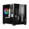 Noua Vision Z2 Mini Nero, Case Micro ATX PC Gaming Mini Tower 0.60MM, Ventola LED ARGB Indirizzabile, Struttura Doppia Camera, USB 3.0, Vetro Temperato Frontale e Laterale
