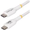 StarTech.com Cavo di ricarica USB-C Bianco da 4m, cavo USB C certificato USB-IF, 240 W PD, cavo di ricarica USB 2.0 Type-C