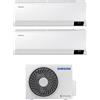 Samsung Climatizzatore Dual Split Inverter 7000 + 7000 Btu Condizionatore con Pompa di Calore Classe A+++/A++ Wifi Gas R32 Wifi (Unità Interna + Unità Esterna) - AR07TXFYAWK + AR07TXFYAWK + AJ040TXJ2KG Cebu