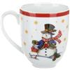 KASANOVA Tazza mug natalizia Pupazzo di Neve 440 ml porcellana