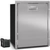 Vitrifrigo C42LX OCX2 Frigo-Freezer, Porta singola, 42 Litri, Steelock, Acciaio Inox, Luce LED, Vent Position, A x L x P 54.5x44.3x38 cm