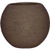 VASAR VASO SFERA RIGATA MARRONE LINEA SHABBY VASAR, SFRI 40 M40CBW