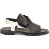 LE BOHEMIEN Sandali da Donna fiocco nero e bianco SC12-1