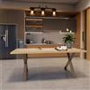 Leroy Merlin Tavolo da pranzo fisso Cross in legno grezzo di faggio marrone per 6 persone L 150 x L 90 X H 74 cm