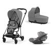 Cybex - Trio Mios 2025 Con Seggiolino Auto Cloud T Isize Simply Flowers Pink + Telaio Matt Black