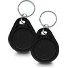 HUXGO, modello HXA67R B, portachiavi RFiD -2 pezzi, compatibile con i sistemi di allarme senza fili HUXGO, controllo facile, pratico, nero