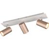 Trio Reality Lighting Faretto a 3 luci orientabile Marley color tortora stile minimal 3XGU10 802400365/15
