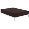 Alexandra House Living Lenzuolo con angoli marrone cioccolato 105 x 200 cm
