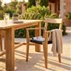 MIlani Home PAGAN - poltrona impilabile in teak e wicker