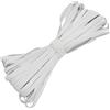 Aerzetix - C67239 - Elastico Piatto tricottato 20 Metri - Larghezza 8mm - Colore Bianco - in Poliestere e Lattice - Sartoria merceria Cucito Abbigliamento Tessuto Cintura Pantaloni Gonna